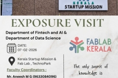 Exposure Visit – Kerala Startup Mission & FABLAB Kerala. 07 Feb 2026